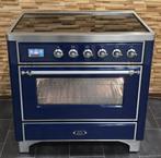 🔥Luxe Fornuis Boretti Ilve Majestic 91 cm blauw INDUCTIE, Elektronische apparatuur, Fornuizen, 60 cm of meer, Energieklasse A of zuiniger