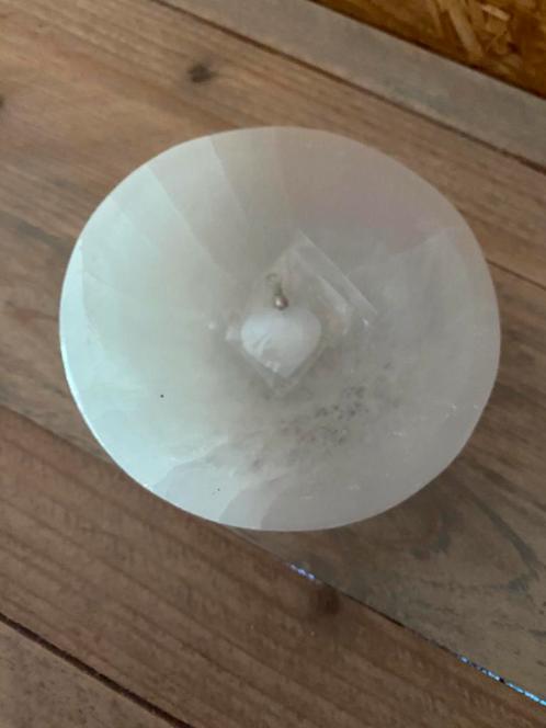 Harten hangertje + juwelenschaaltje van Seleniet, Handtassen en Accessoires, Kettinghangers, Nieuw, Ophalen