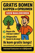 GRATIS BOMEN KAPPEN OF OPRUIMEN, Tuin en Terras, Brandhout, Ophalen of Verzenden