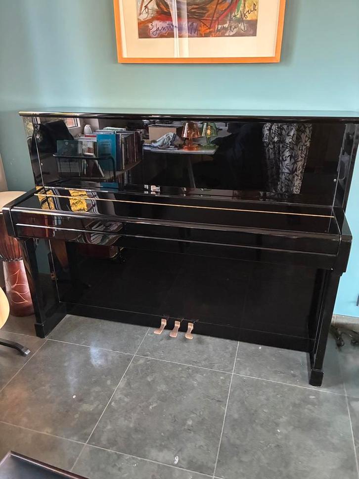 Schimmel piano – zwart hoogglans – uitstekend onderhouden, Muziek en Instrumenten, Piano's, Zo goed als nieuw, Piano, Zwart, Hoogglans
