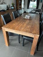 Teak tafel 210x100, Huis en Inrichting, Ophalen, Zo goed als nieuw
