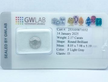 Diamant 2.17 Ct beschikbaar voor biedingen