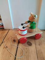 Houten trekspeelgoed kikker, Ophalen, Gebruikt