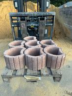 Bac à fleurs béton mini brun – 352820 cm – Lot de 7 pièces, Ophalen, Zo goed als nieuw, Beton, Tuin