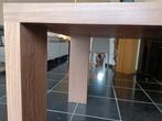 Volledig massieve strakke design tafel uit afromosia hout, Huis en Inrichting, Tafels | Eettafels, 200 cm of meer, 50 tot 100 cm