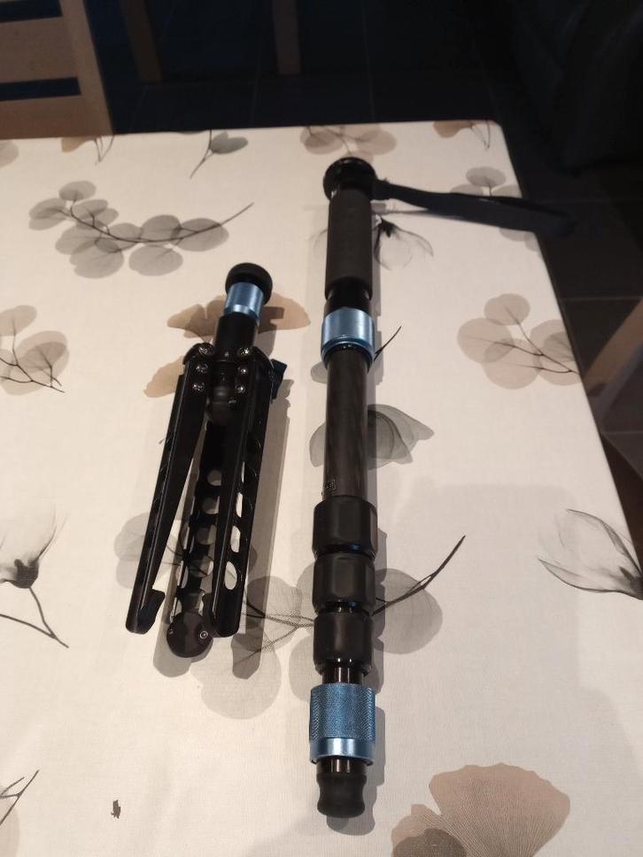 Sirui Monopod P-324SR + Manfroto head (arca), Audio, Tv en Foto, Fotografie | Statieven en Balhoofden, Zo goed als nieuw, Eenpoot