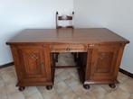 Eiken bureau met bijpassende bureaustoel, Antiek en Kunst, Ophalen