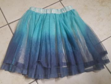 tule blauw groen rokje mt 104, Enlèvement ou Envoi