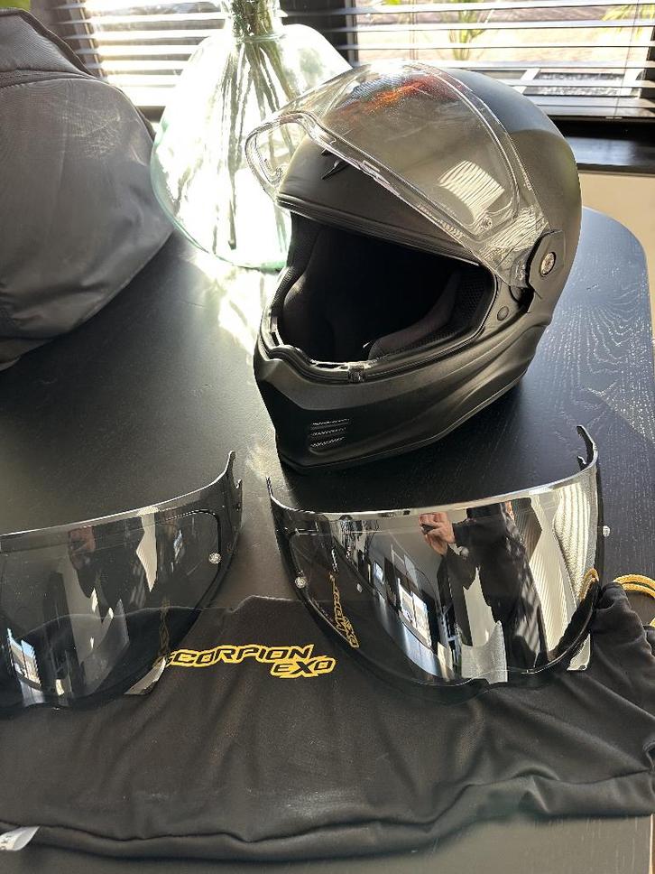 Scorpion Covert FX maat L + 3 vizieren, Motoren, Kleding | Motorhelmen, Dames, Heren, Integraalhelm, L, Overige merken, Tweedehands