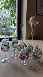 Set glaswerk Tiffany door K&K styling Duitsland, Antiek en Kunst, Antiek | Glaswerk en Kristal, Ophalen