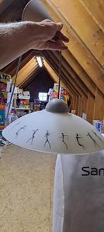 2 hanglampen, Ophalen, Zo goed als nieuw, Glas, 50 tot 75 cm