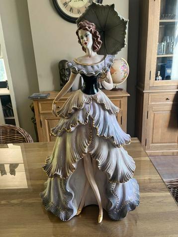 Grande statue en porcelaine 80 cm, Enlèvement ou Envoi