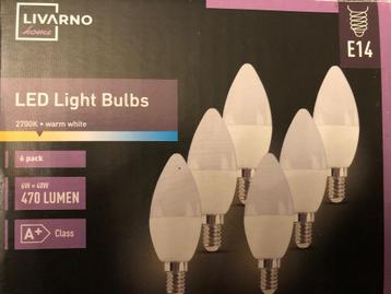 Led light bulbs - set van 5 (E14, 470 lumen, A+)