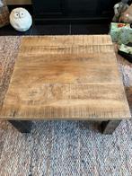 Eikenhout salontafel 98x98x42, Ophalen, Gebruikt, 50 tot 100 cm, Minder dan 50 cm