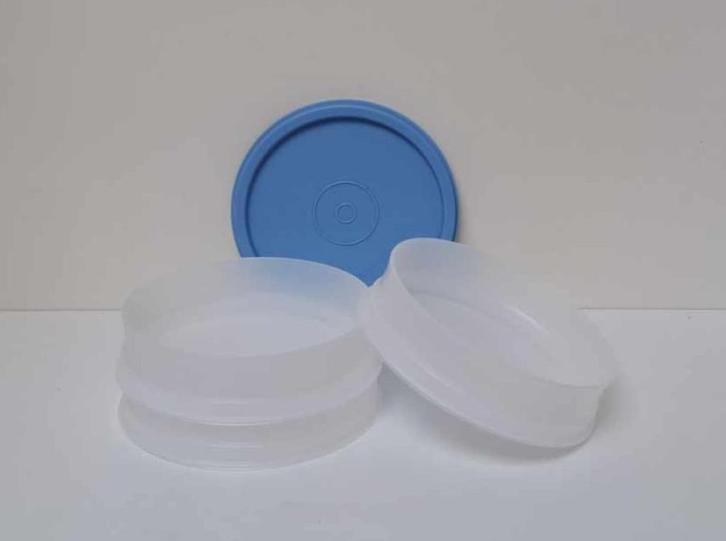Tupperware™ « Stapelbare Igloo ronde » wit en blauw, Huis en Inrichting, Keuken | Tupperware, Nieuw, Bus of Trommel, Blauw, Wit