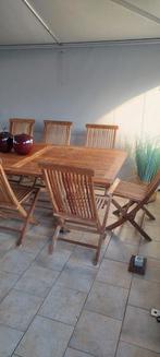 Table chaises en teck massif, Enlèvement