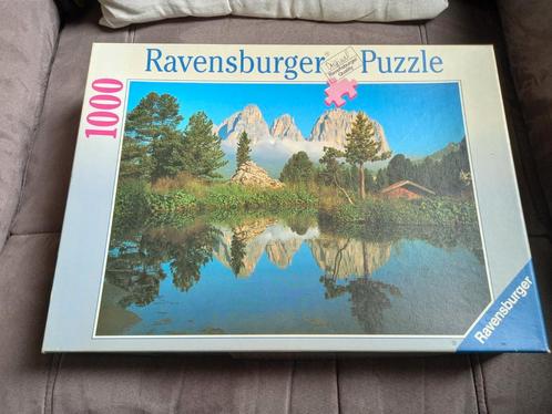 Puzzle Ravensburger 1000 pièces - Dolomites : longkofel, Hobby & Loisirs créatifs, Sport cérébral & Puzzles, Utilisé, Puzzle, 500 à 1500 pièces