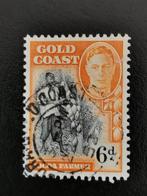Gold Coast 1948 - Koning George VI - cacao oogst, Postzegels en Munten, Ophalen of Verzenden, Gestempeld