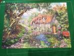 Puzzle Flower hill lane 1000 pièces ravensburger, Comme neuf, 500 à 1500 pièces, Puzzle