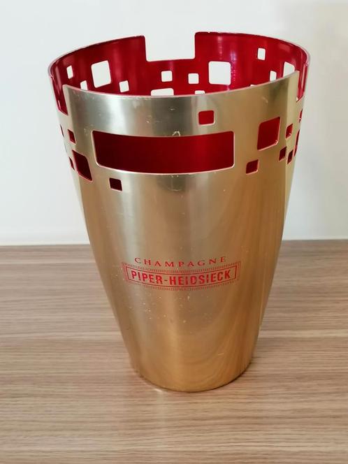 Piper-Heidsieck..ijs/flessenemmer...GOLD.. 1fles!!, Verzamelen, Wijnen, Zo goed als nieuw, Ophalen of Verzenden