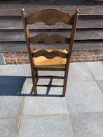 Eetkamer stoelen 6 stuks, Huis en Inrichting, Stoelen, Ophalen, Riet of Rotan, Gebruikt, Bruin