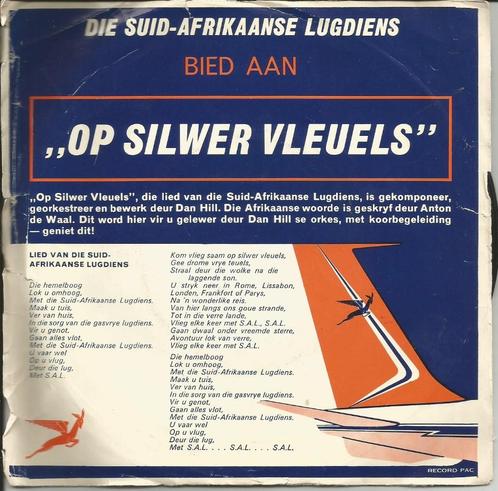 Betsie Oosterhuizen - Op zilwer vleuels   - South Afr!ca -, Cd's en Dvd's, Vinyl Singles, Single, Pop, 7 inch, Ophalen of Verzenden
