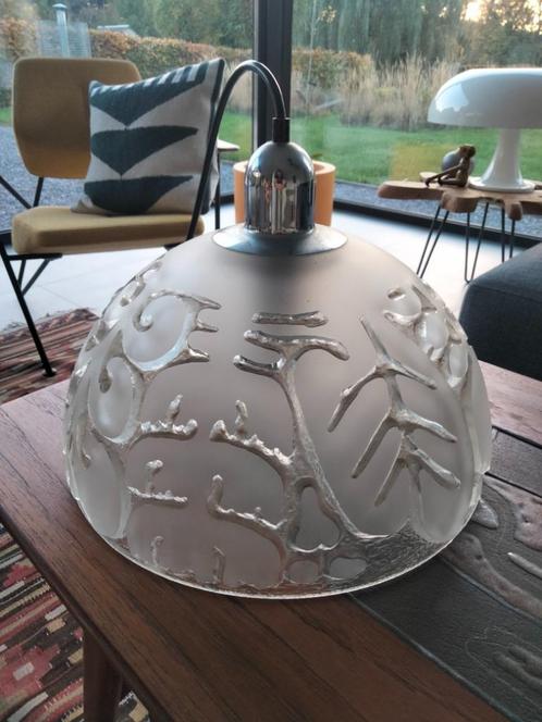 1970s vintage design hanglamp Peill Putzler space age glas, Huis en Inrichting, Lampen | Hanglampen, Gebruikt, Glas, Ophalen