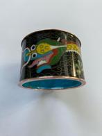 Antiek - vintage - unieke servet ring - chinese cloisonné, Enlèvement ou Envoi