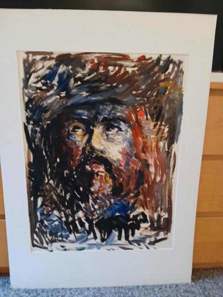 PORTRET MARK DEBROUX 2, Antiek en Kunst, Kunst | Litho's en Zeefdrukken, Ophalen of Verzenden