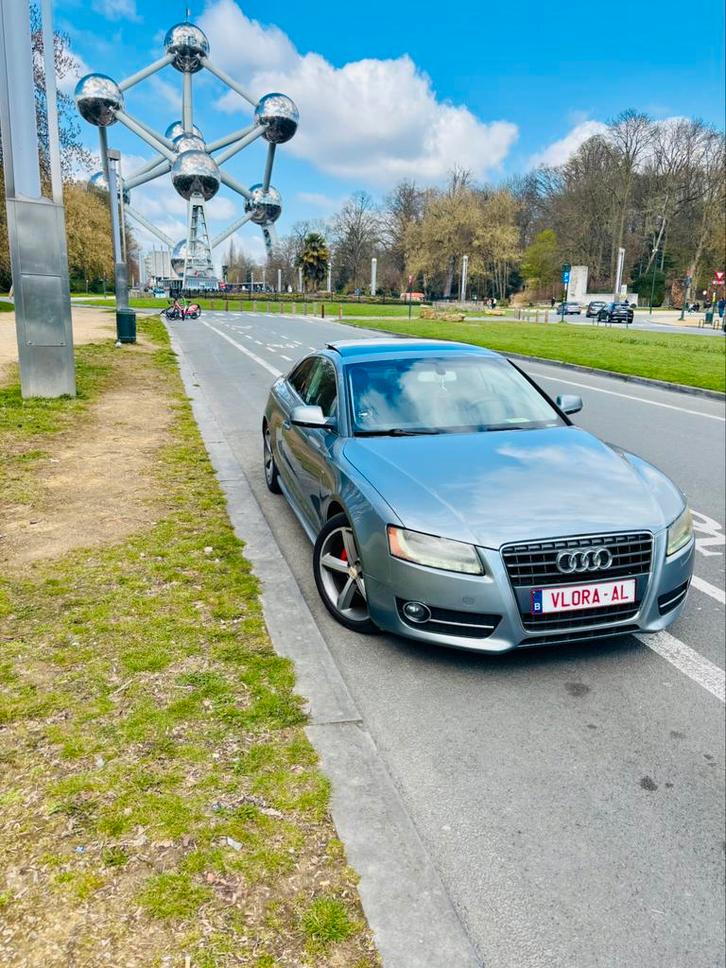 Audi A5 2.0 TFSI Quattro, Auto's, Audi, Particulier, A5, Benzine, Euro 5, Coupé, 2 deurs, Automaat, Zilver of Grijs, Zwart, Leder