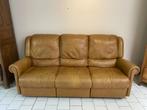 Canapé + 2 fauteuils en cuir, Gebruikt, Leer, Ophalen