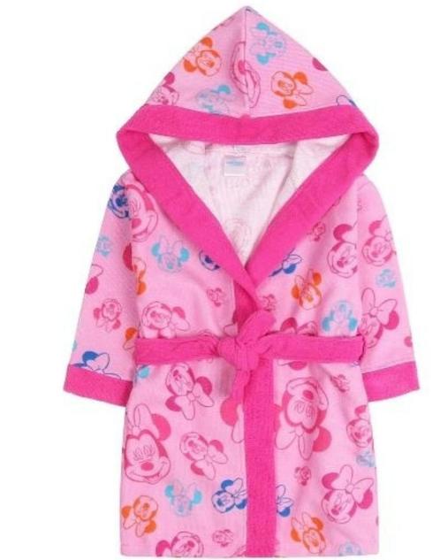 Minnie Mouse Badjas All Over Disney - Maat 110/116 - 122/128, Kinderen en Baby's, Kinderkleding | Maat 110, Nieuw, Meisje, Nacht- of Onderkleding