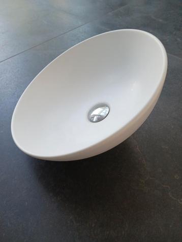 Vasque céramique blanc mat, Enlèvement, Comme neuf