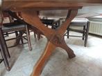 vol eiken eetkamer tafel, Huis en Inrichting, Tafels | Eettafels, Ophalen, Gebruikt, 100 tot 150 cm, Eikenhout