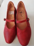 Think! Rode lederen schoenen met gesp en uitneembare zool 39, Vêtements | Femmes, Comme neuf, Enlèvement ou Envoi