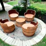 eiken lounge set, Tuin en Terras, Tuinsets en Loungesets, Ophalen, Zo goed als nieuw