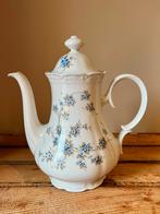 Retro koffiekan Mitterteich met blauwe bloemetjes, Antiek en Kunst, Antiek | Servies los, Ophalen of Verzenden