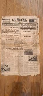 Oude krant: Le Journal de la Meuse (29 oktober 1946), Ophalen of Verzenden, Krant