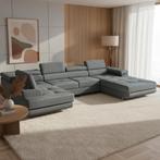 U-vormige zetel met slaapfunctie en opbergruimte NIEUW, Maison & Meubles, Canapés | Sofas & Chaises Longues, Neuf, 150 cm ou plus