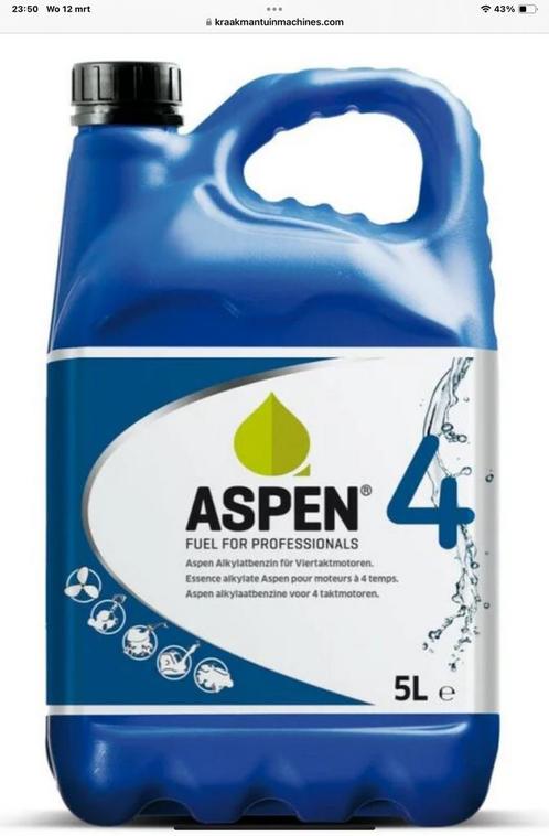 Aspen 4 bidons van 5 liter , 18 euro. Laatste 2 stuks, Tuin en Terras, Grasmaaiers, Ophalen