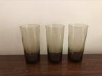 Fina retro Set van 3 fume rook glazen drinkdlazen, Ophalen of Verzenden, Gebruikt, Overige typen