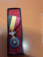 Belgische medaille Burgerlijke verdienste met originele doos, Ophalen of Verzenden