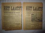 Oude "Het Laatste Nieuws kranten" 1950, Enlèvement ou Envoi