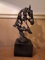 bronzen abstracte paarden hoofd buste paard beeld, Antiek en Kunst, Kunst | Beelden en Houtsnijwerken, Ophalen of Verzenden