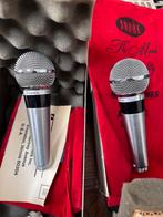 Micro shure 565 unisphere 1 vintage microphone pair, Comme neuf, Enlèvement ou Envoi, Micro chant