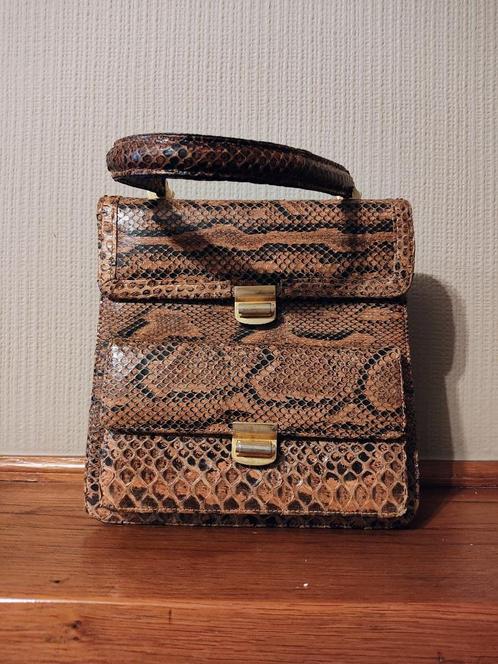 Bruin/zwarte handtas met twee vakken Nieuwe orijs, Handtassen en Accessoires, Tassen | Damestassen, Gebruikt, Handtas, Bruin, Ophalen of Verzenden