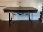 Bureau ABBETVED 48x120 licht eiken kleur/zwart, Huis en Inrichting, Bureaus, Ophalen, Zo goed als nieuw, Bureau