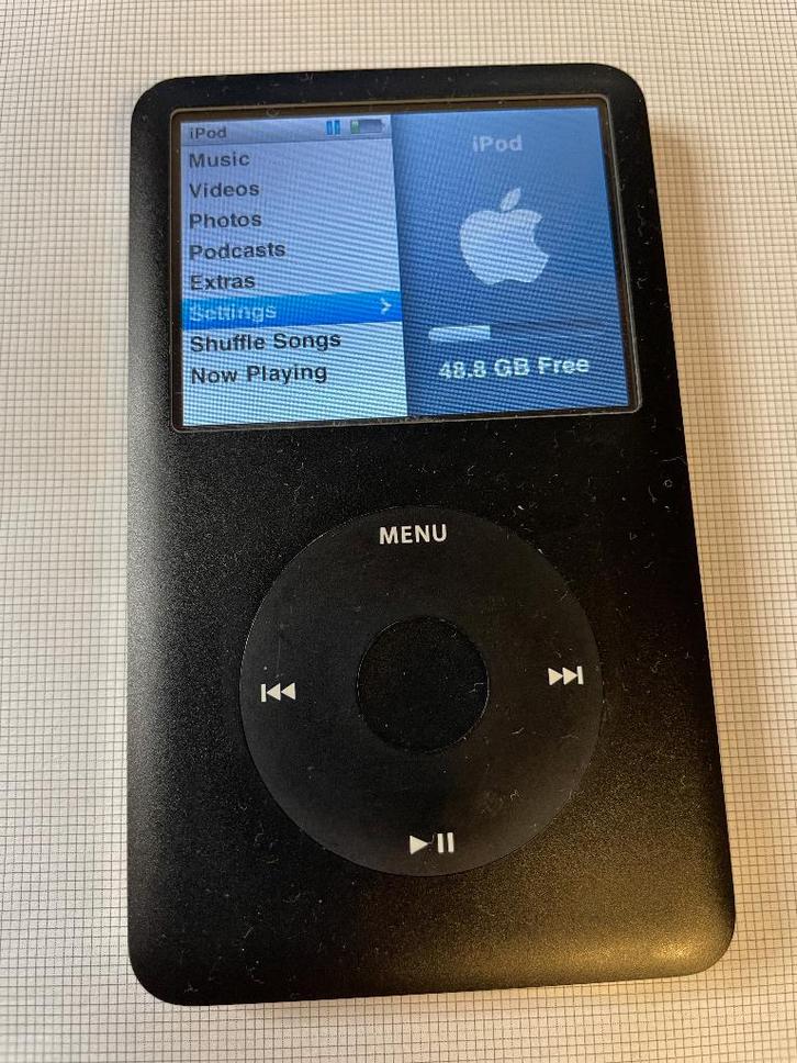 iPod classic (6G) 128GB flashgeheugen (ALS NIEUW), Audio, Tv en Foto, Mp3-spelers | Apple iPod, Refurbished, Classic, 40 GB en meer