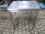 inox werktafel, Ophalen