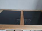 Tuintafel met 2 stukken arduin ., Tuin en Terras, Tuintafels, Ophalen, Gebruikt, Rechthoekig, Hout